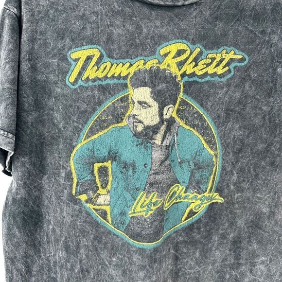 Thomas Rhett T Shirt Womens XXL Gray Stone Washed Short Sleeve Life Changes Tour - Picture 2 of 8